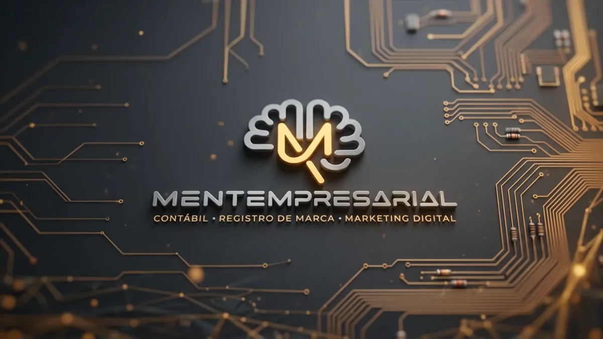 Identidade Mentempresarial conectada a trilhas tecnológicas douradas